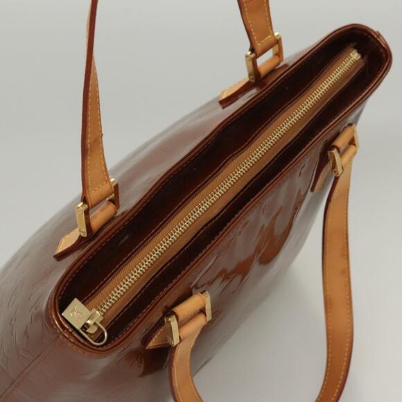 LOUIS VUITTON Monogram Vernis Houston Hand Bag Bronze M91122 - Picture 6 of 13